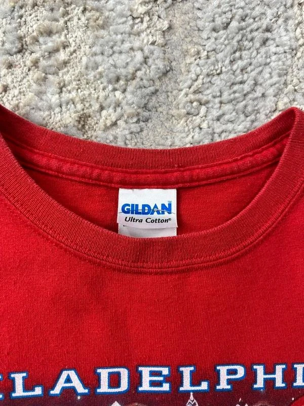 Vintage 2008 Gildan Shane Victorino MLB Graphic Red T-Shirt Size S – photo 3